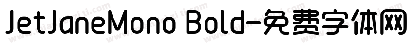 JetJaneMono Bold字体转换